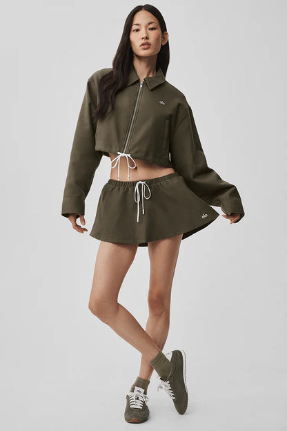 Veste courte à fermeture éclair intégrale préférée des fans