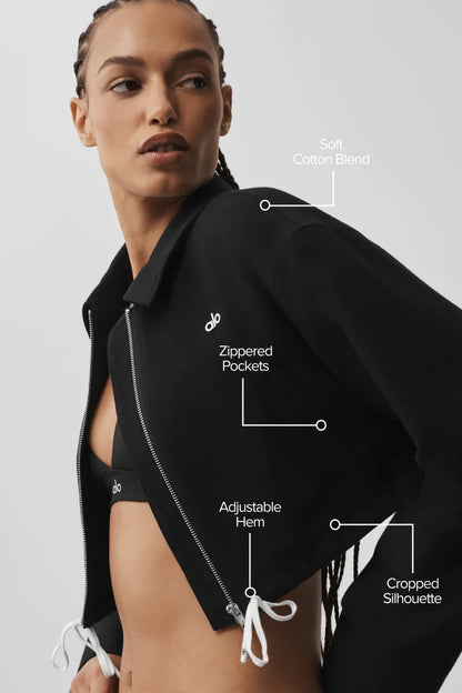 Veste courte à fermeture éclair intégrale préférée des fans