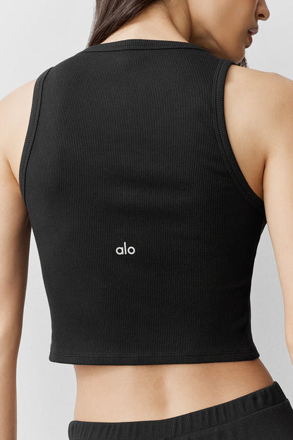 Débardeur Modal Côtelé Henley