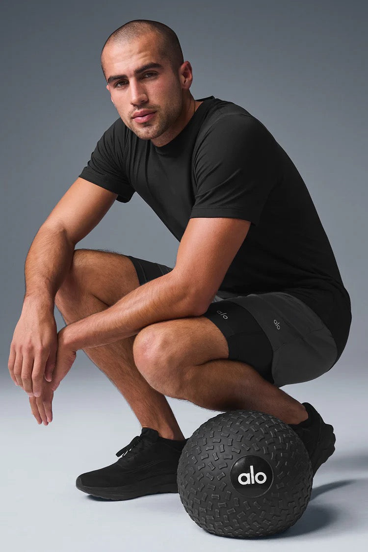 ALO Haut Manches Courtes À Col Ras-Du-Cou Conquer Reform